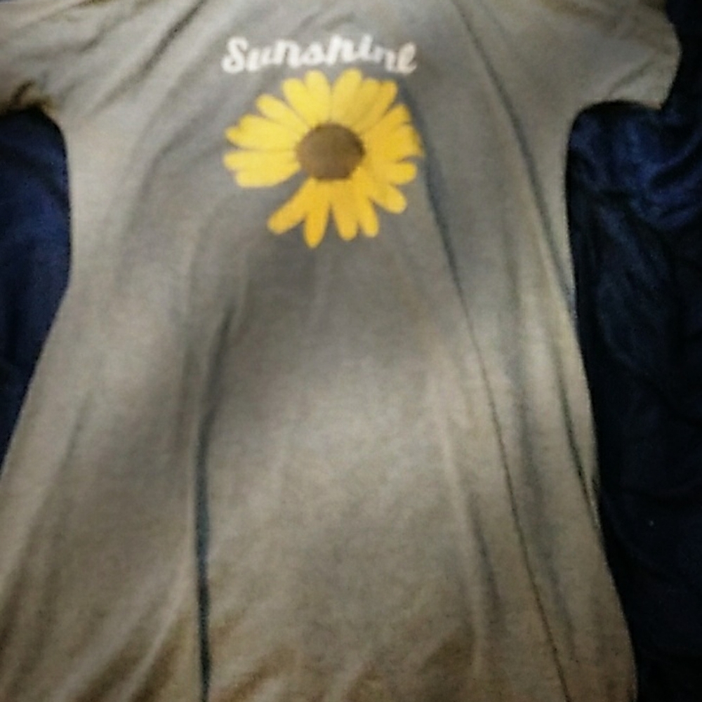 Grey sunflower dress